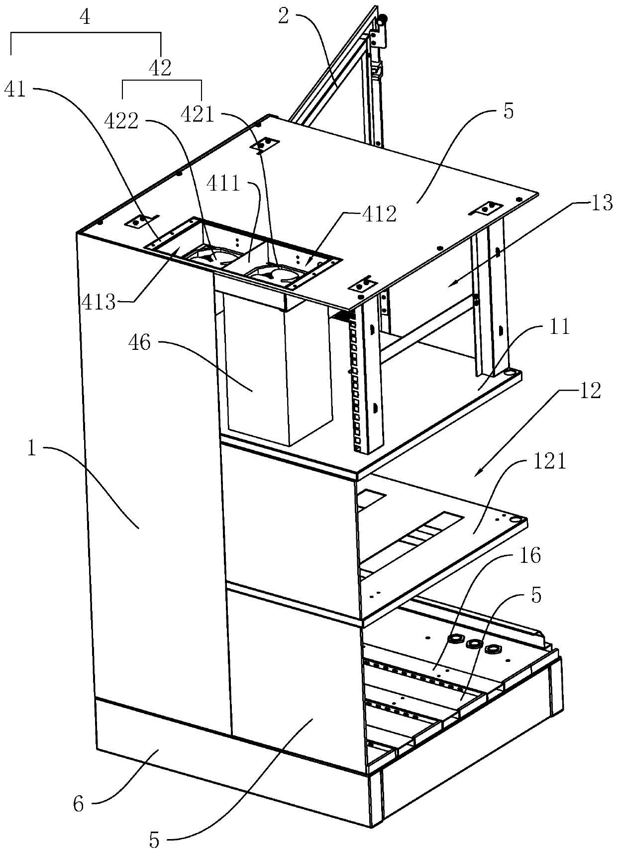 Outdoor integrated uninterrupted power supply cabinet