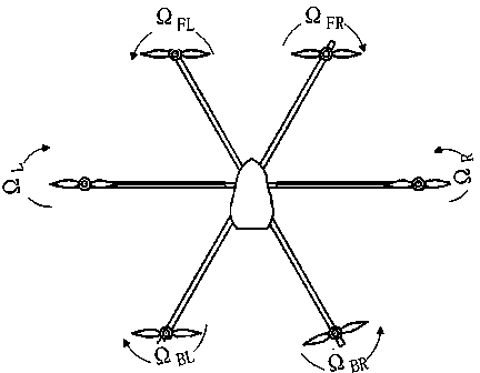 Multi-rotor unmanned airplane with inclined wings and rotors and control system and method