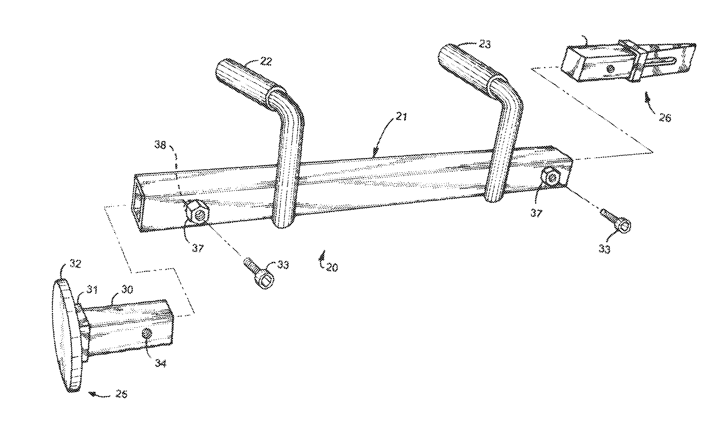 Battering ram with replaceable heads