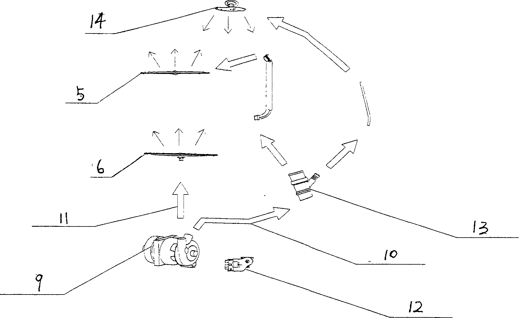 Washing method of dish-washing machine, and said machine