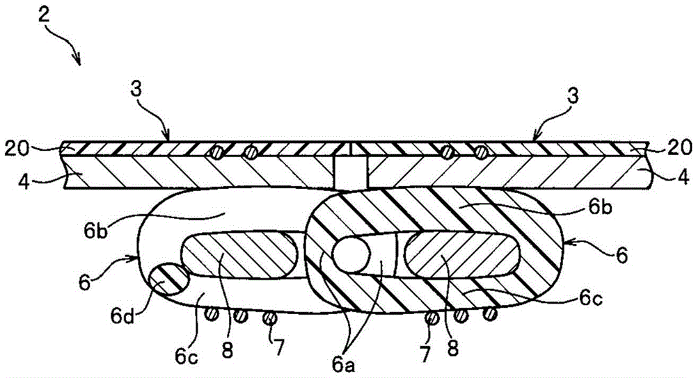 Chain belts and chain belt pattern forming method