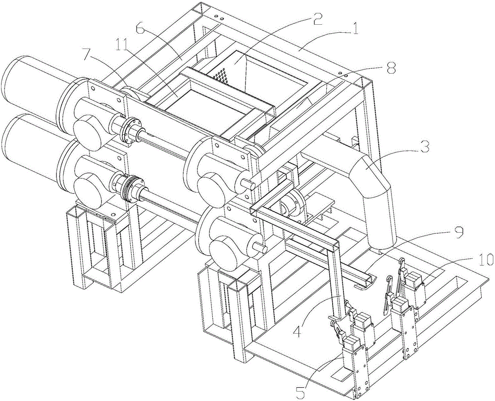 Ash cooling device for flat-plate cremation machine