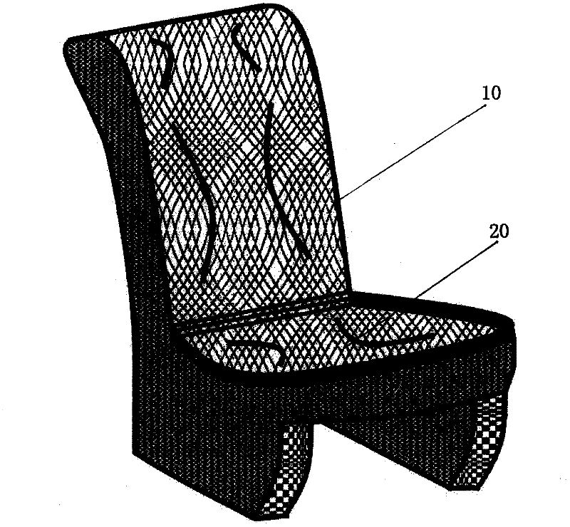 Physical constant temperature train seat and manufacturing method thereof