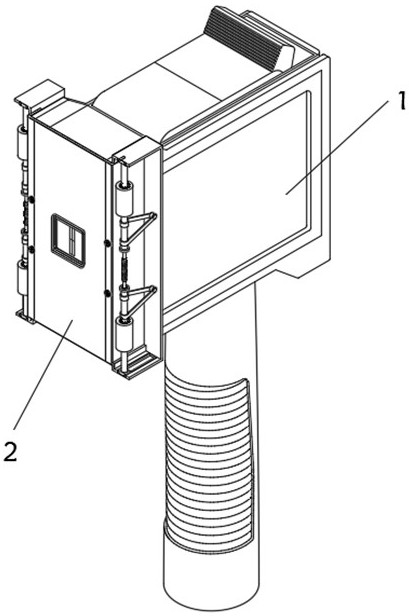 A kind of hand-held green printing equipment and printing method