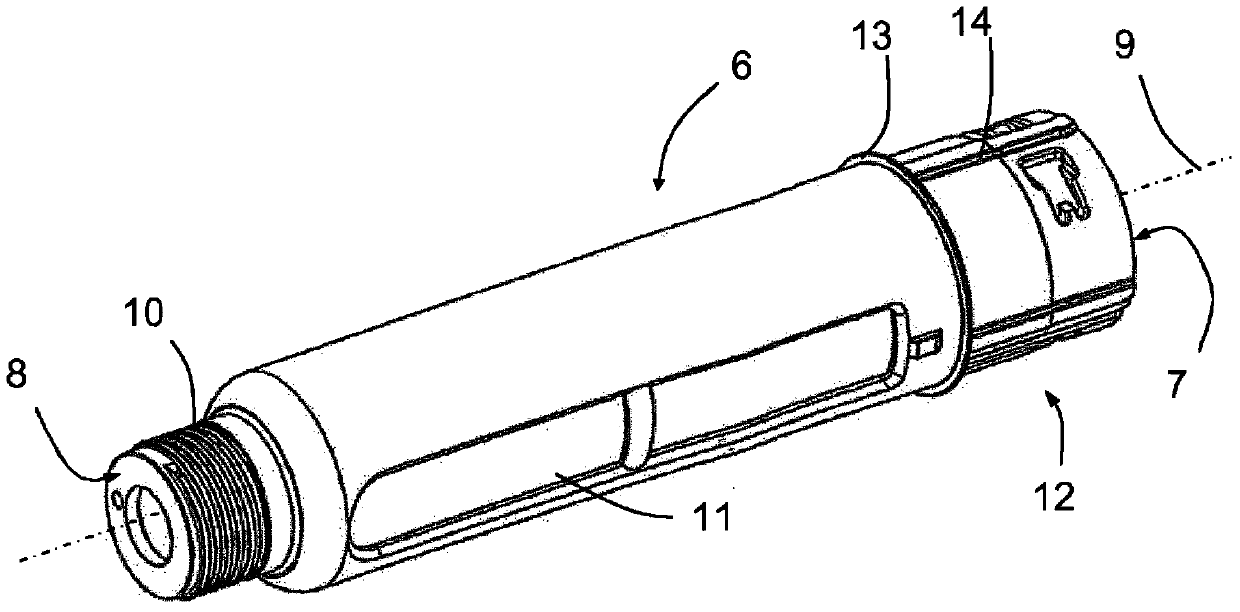 Cartridge holder and pen-type injector