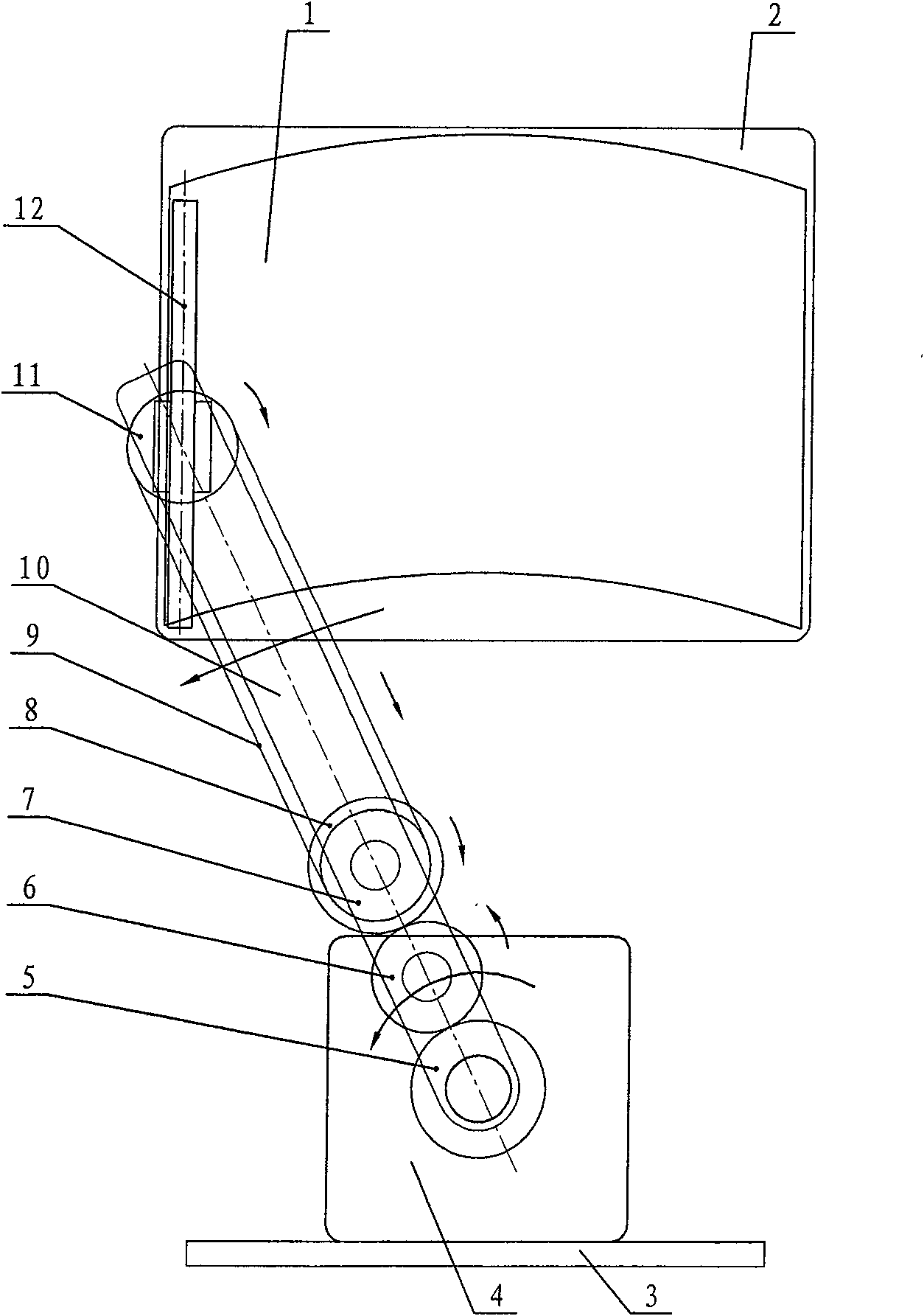 Single-arm windshield wiper with circular ring shaped brush surface