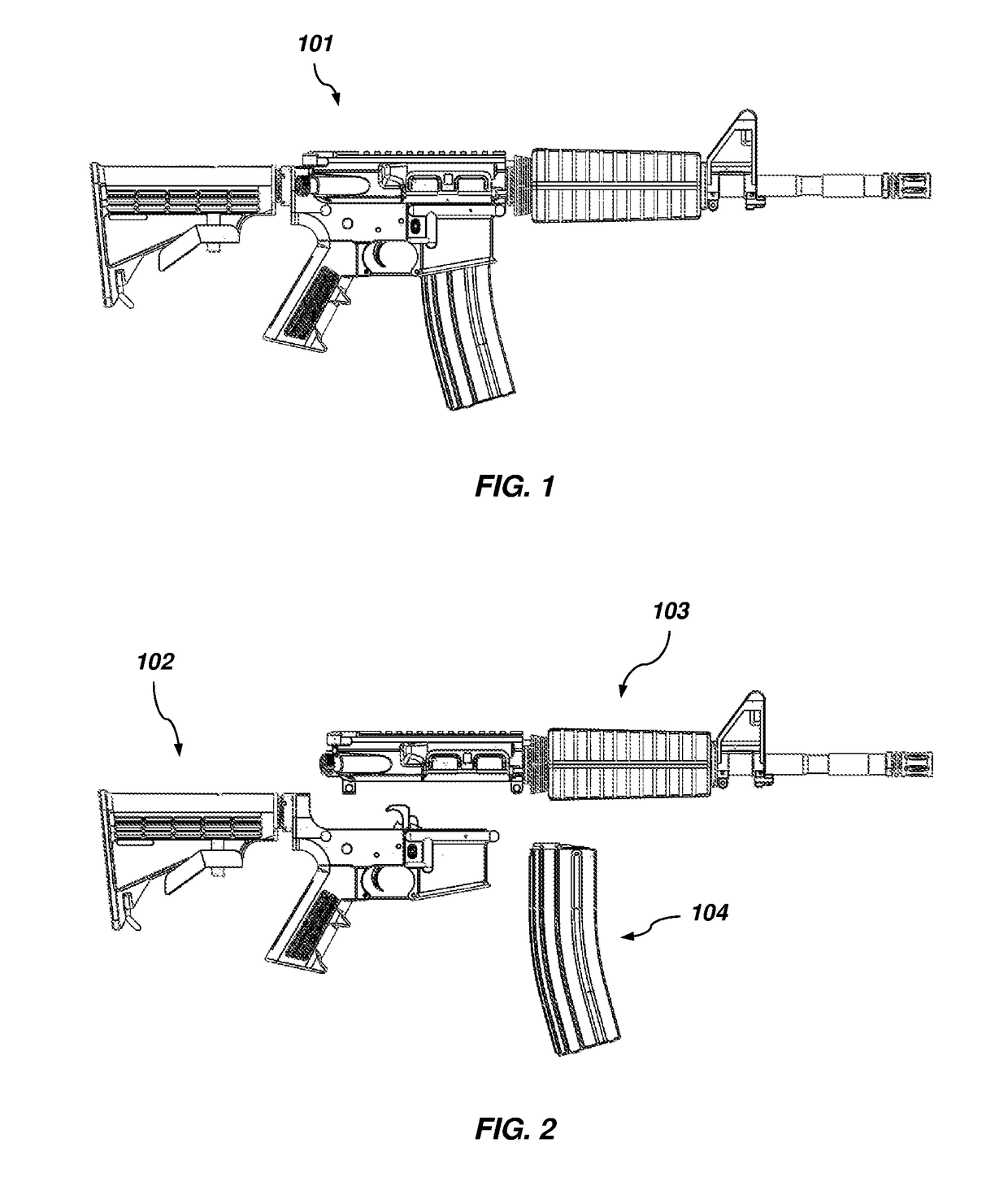 Ar based autoloading shotgun with a detachable magazine