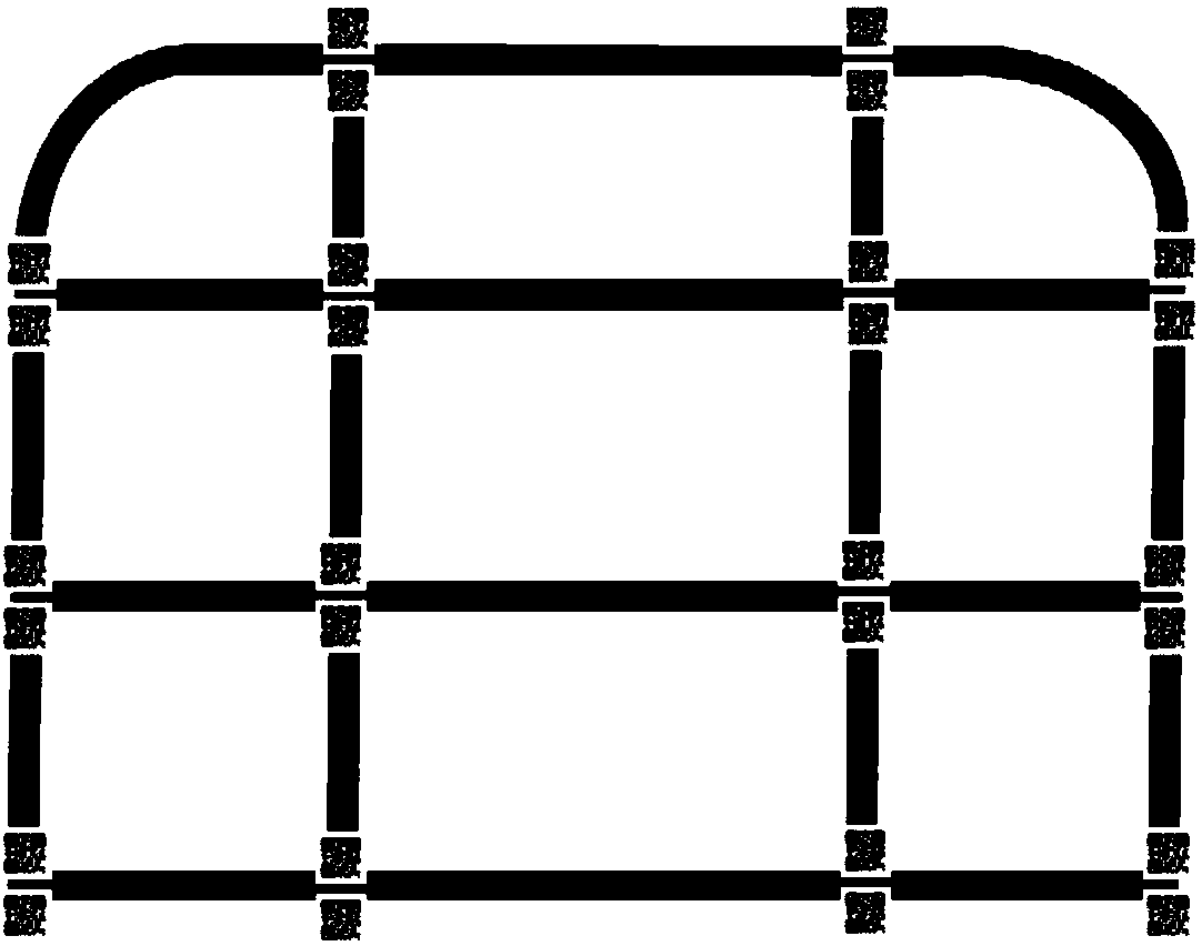 AGV composite navigation system and method integrating electronic map, two-dimensional code and colored tape