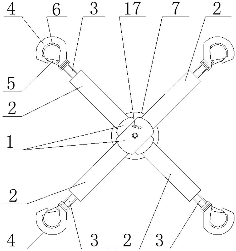 Multi-bundle conductor spacing fixing device