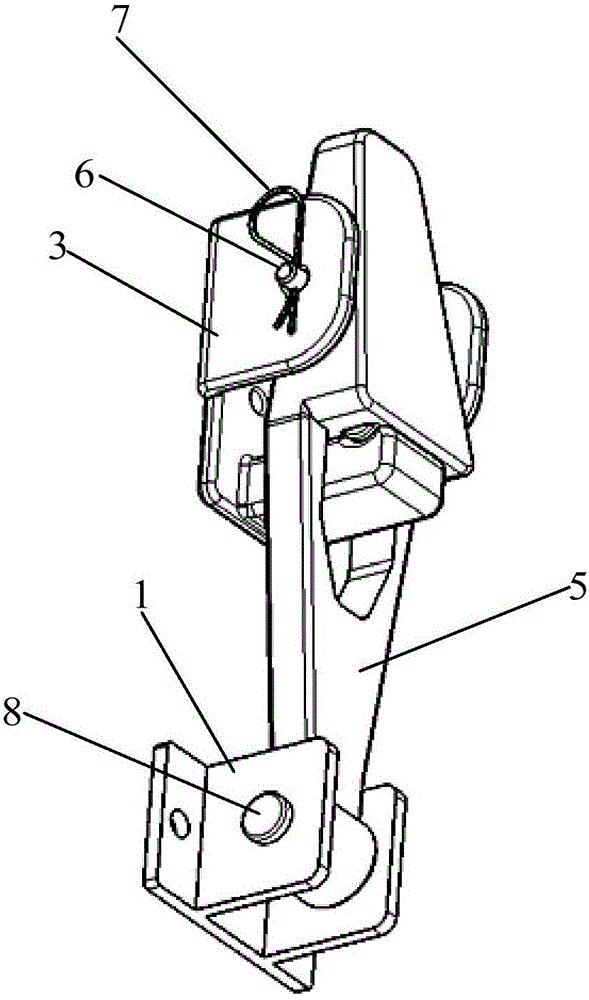 Automobile hood lock structure and automobile