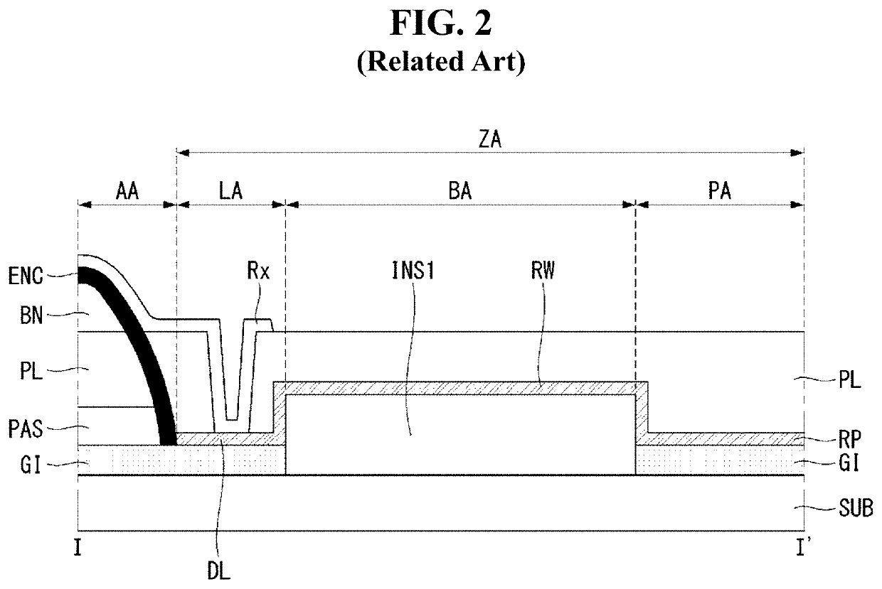 Flexible electroluminescent display device