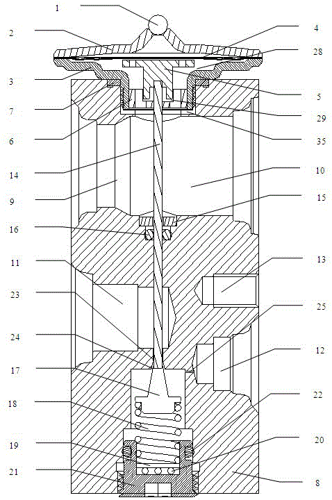 Air-condition bidirectional throttle valve with three-time throttling and vibration damping function