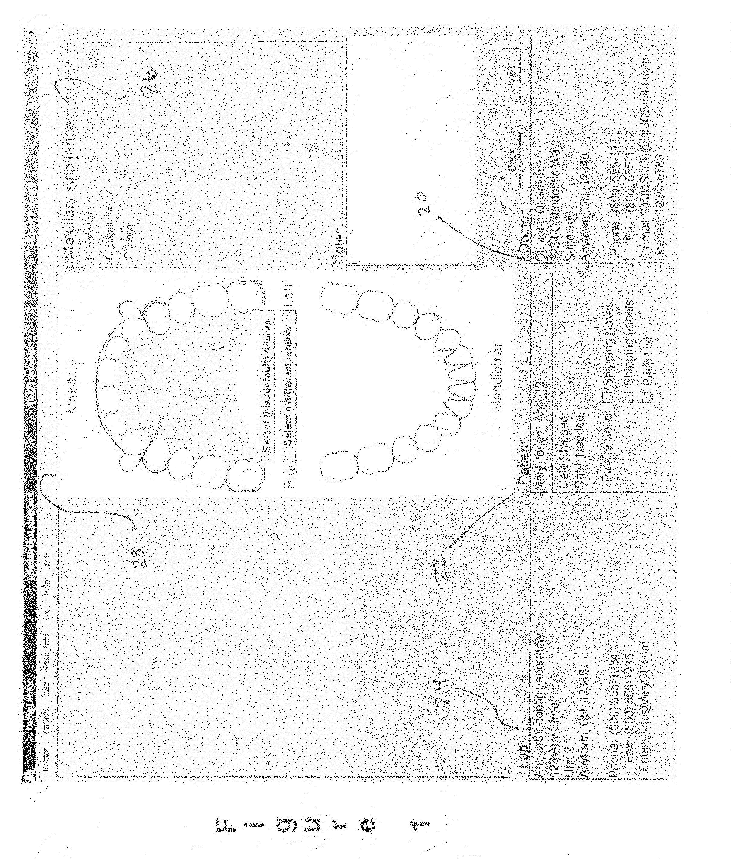 Method for generating a prescription for orthodontic appliances