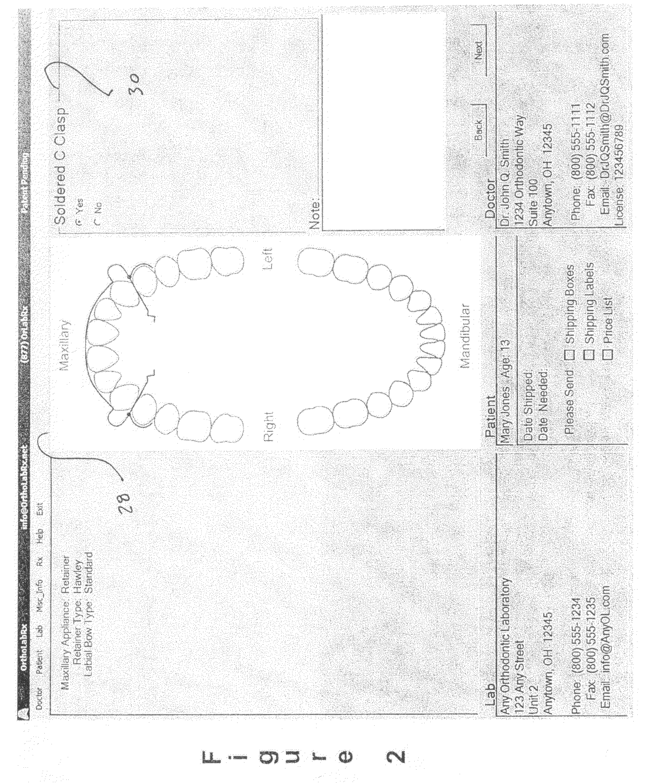 Method for generating a prescription for orthodontic appliances