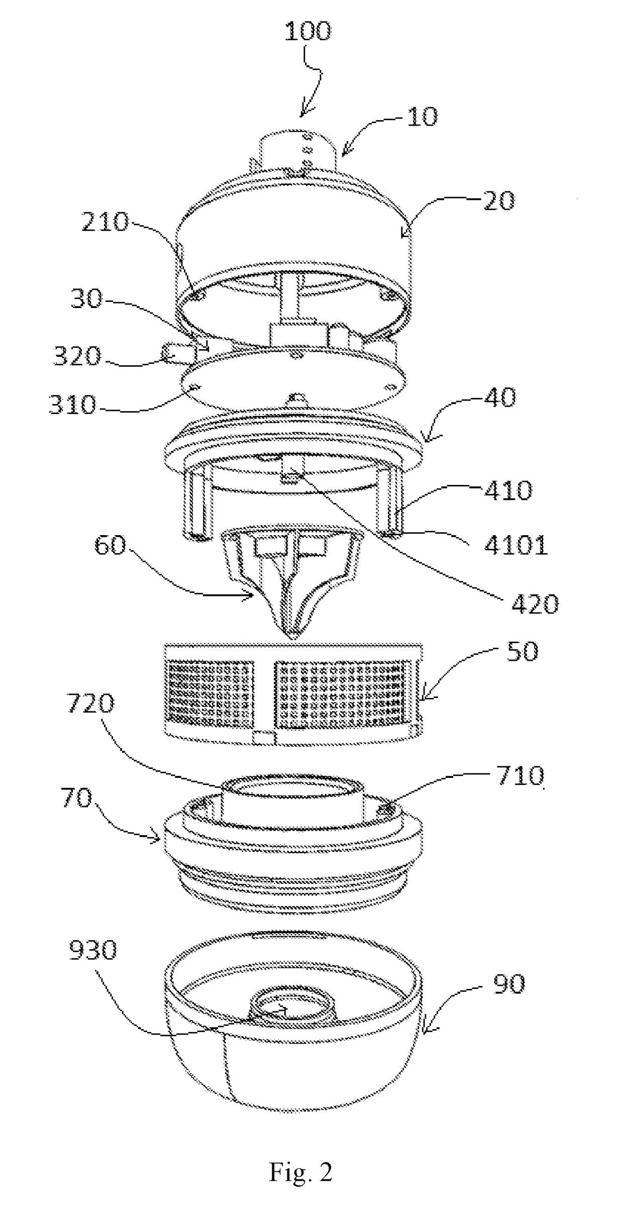 Light having a fly killing function