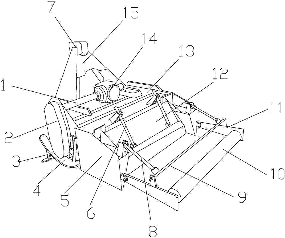 Rotary tillage device for blueberry planting