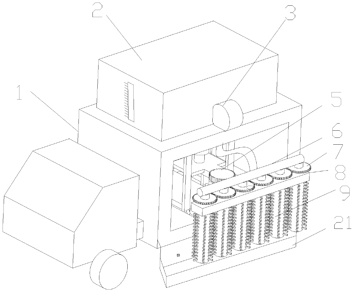 Highway bridge guardrail maintenance equipment