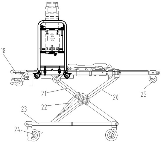 Multifunctional ECMO equipment transfer device