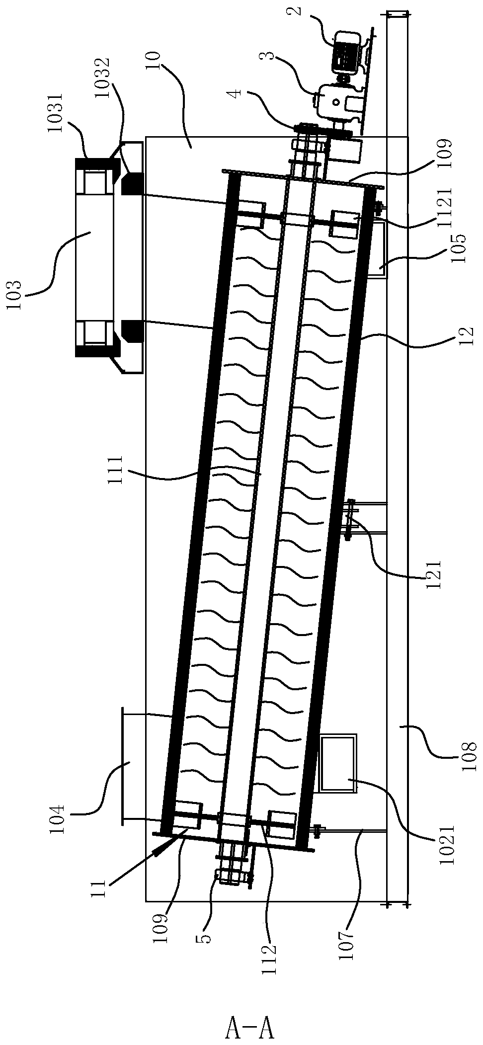 Sludge drying and reducing device and method