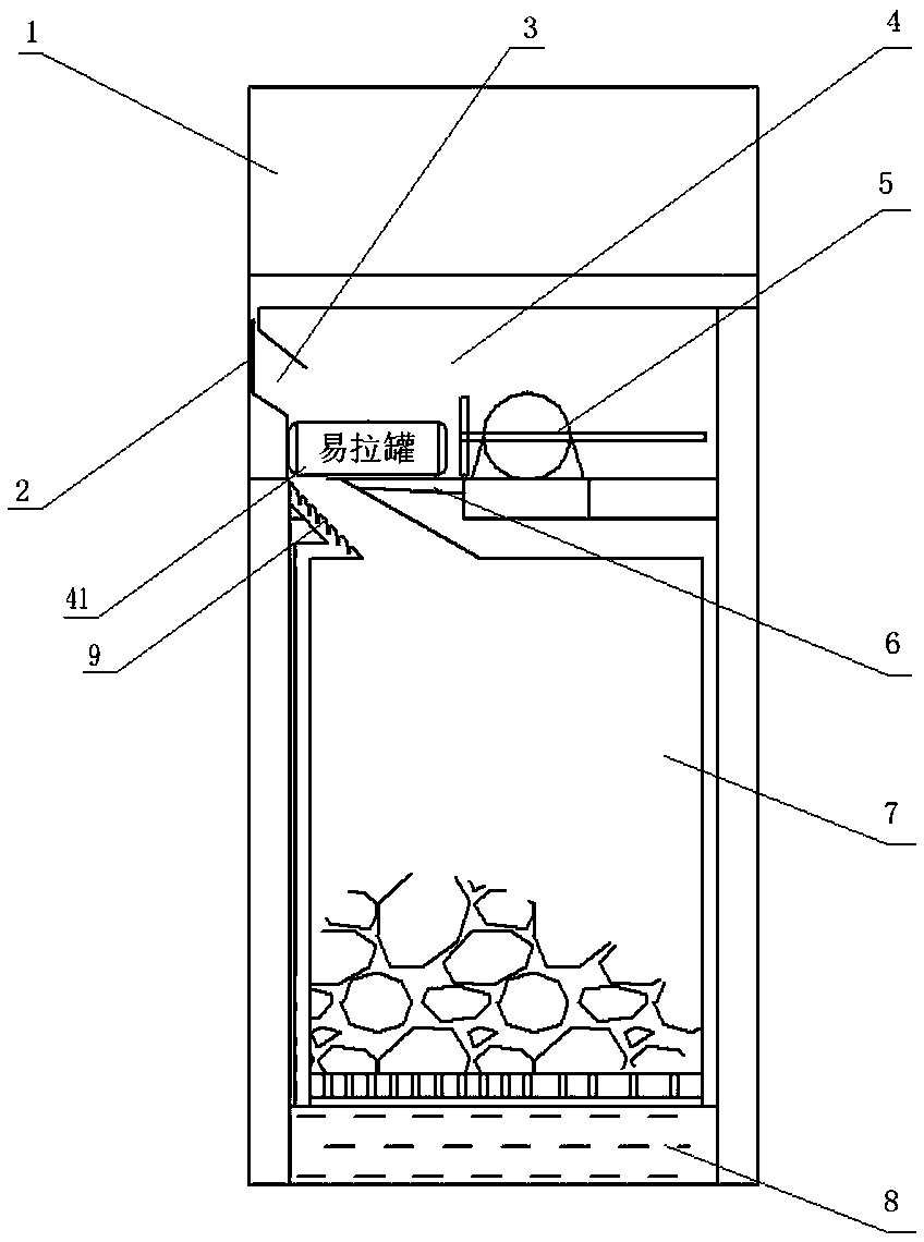 Ring-pull can recycling bin