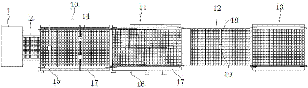 A production system for dry tea