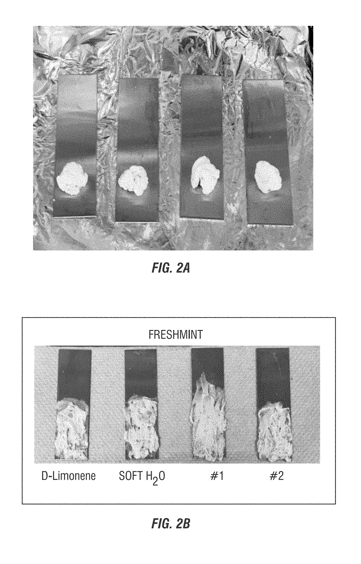 Methods and cleaning solutions for removing chewing gum and other sticky food substances