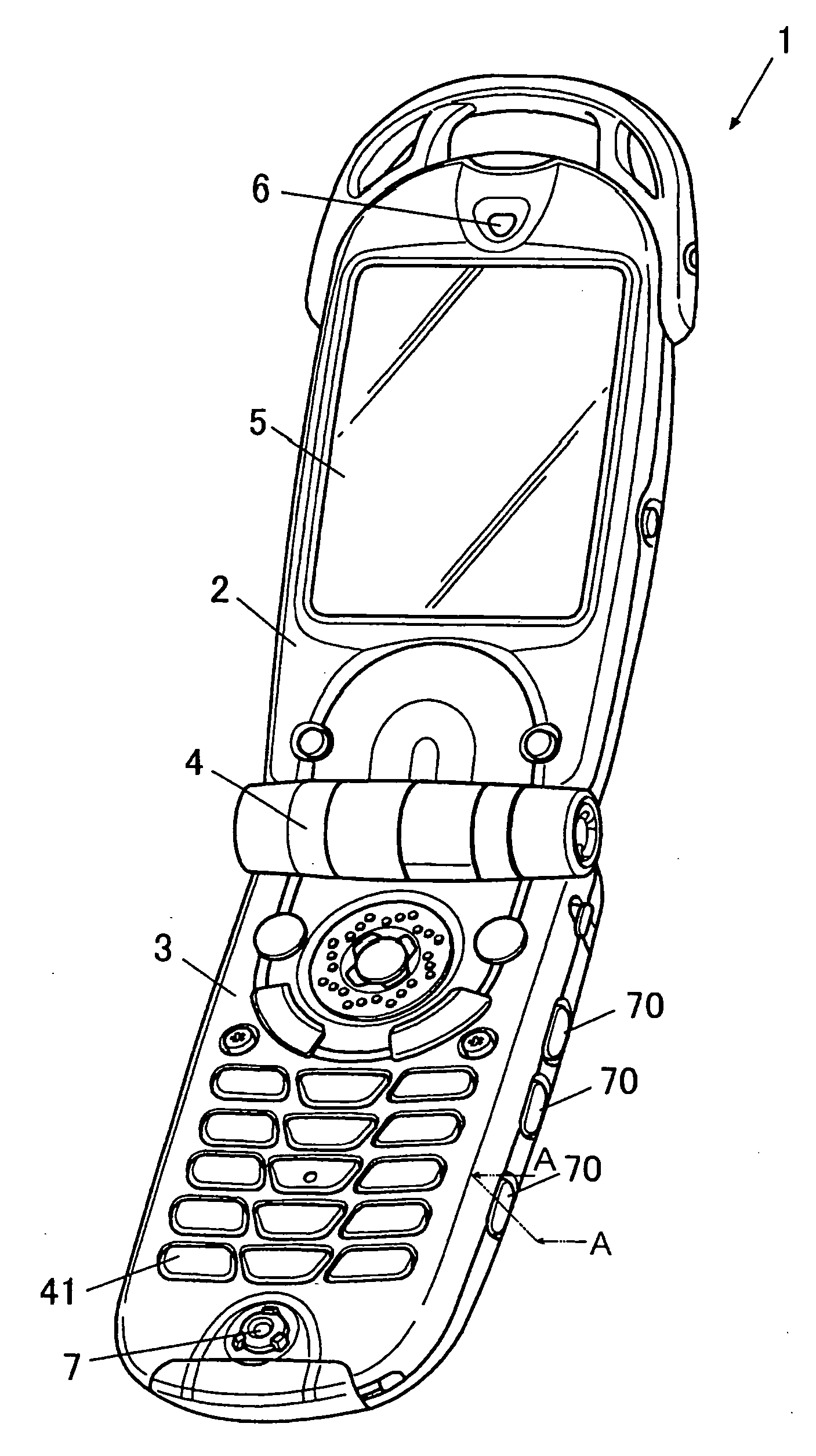 Waterproof structure of push button switch