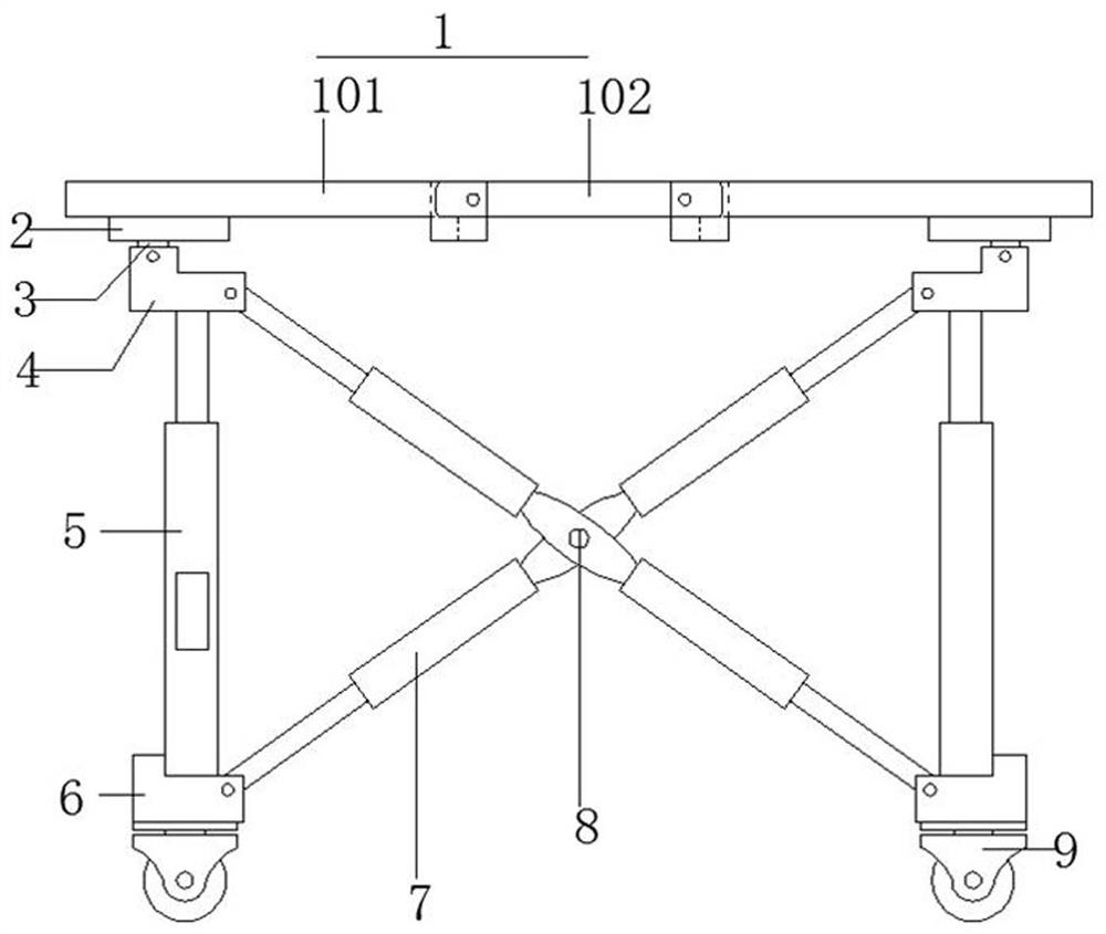 Lifting platform for mechanical maintenance