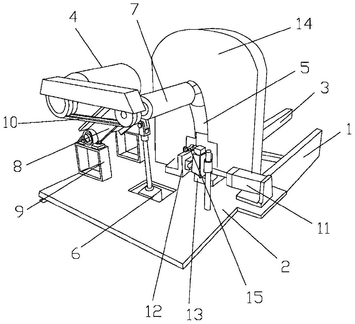 Stainless steel pipe cutting machine capable of reducing kerf burrs