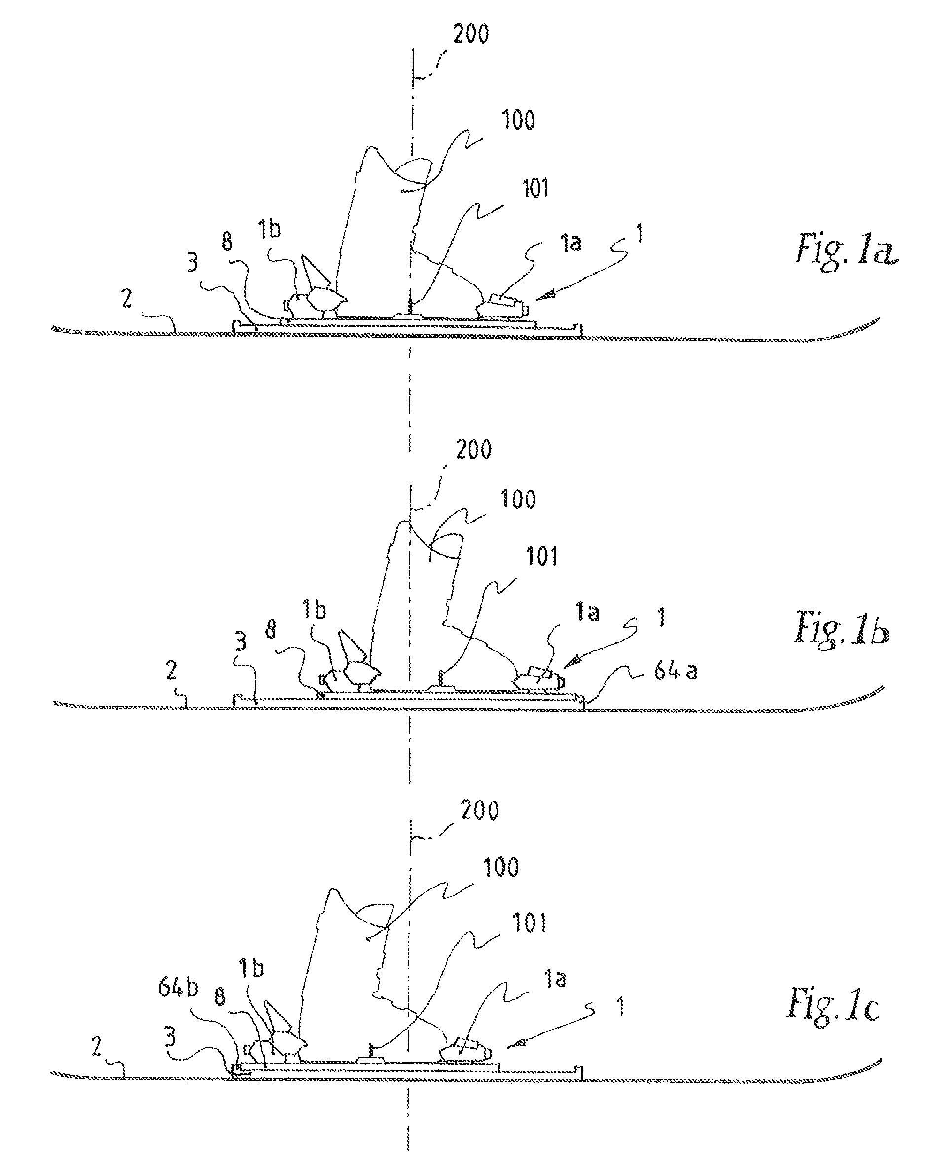 Binding for a boot on a gliding board and a gliding board equipped with such binding