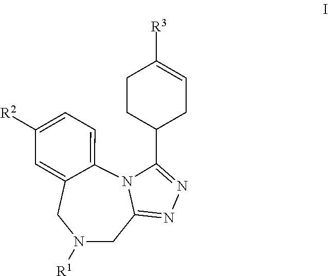 Aryl-/heteroaryl-cyclohexenyl-tetraazabenzo[e]azulenes