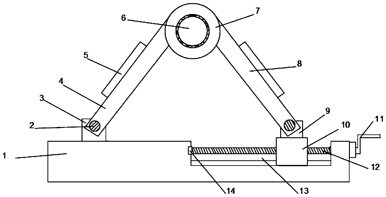 Knee bending support for tibia intramedullary nail operation