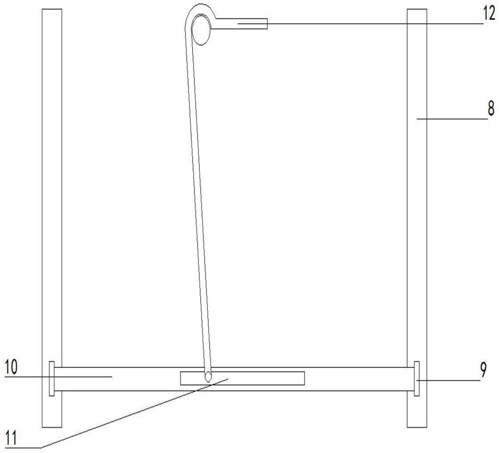 Device for separating oil from water by utilizing density