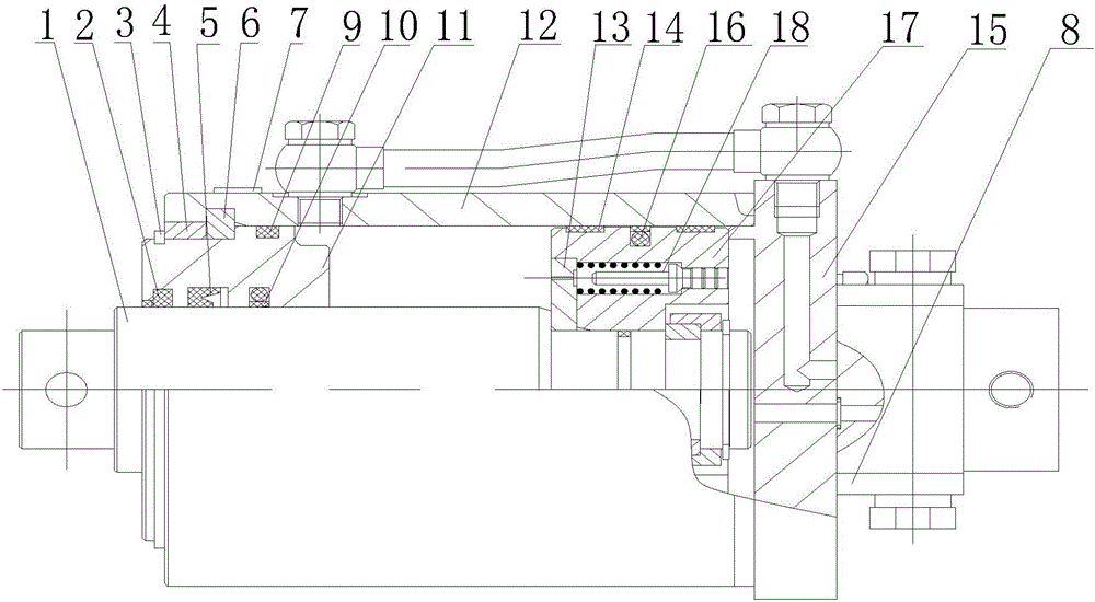 Hydraulic structure for controlling and clamping drill bit of drilling machine