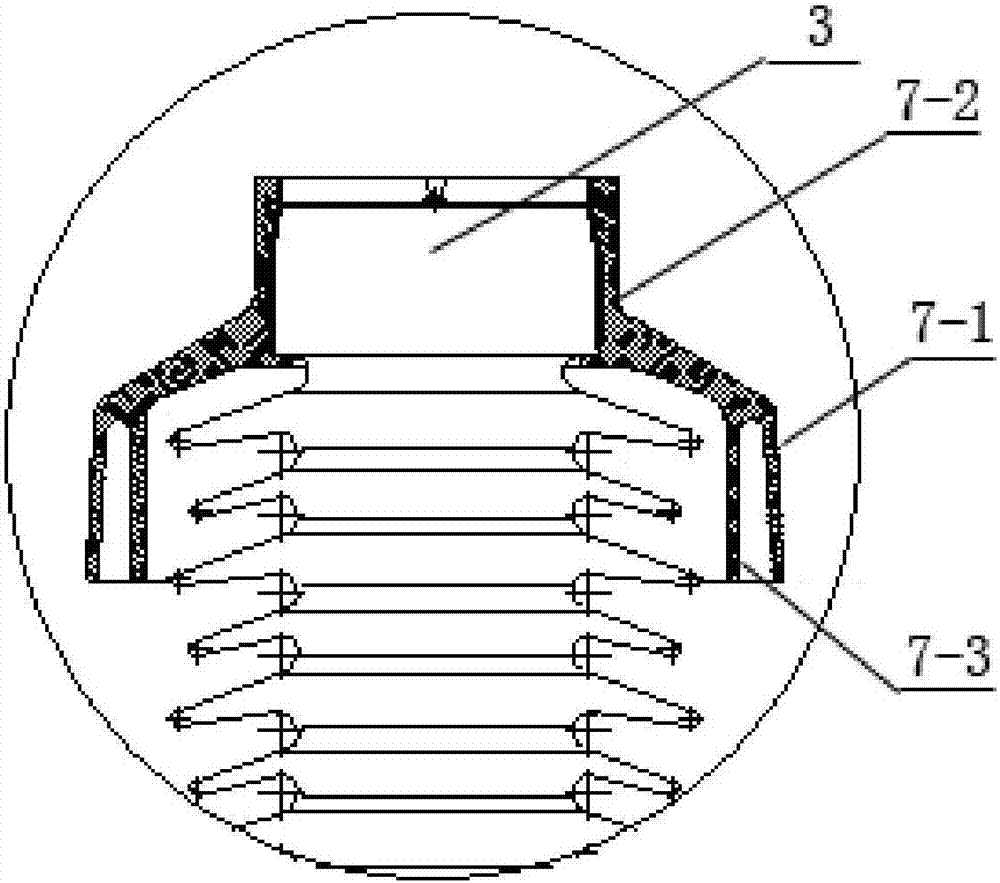 A three-element structure outdoor post insulator post