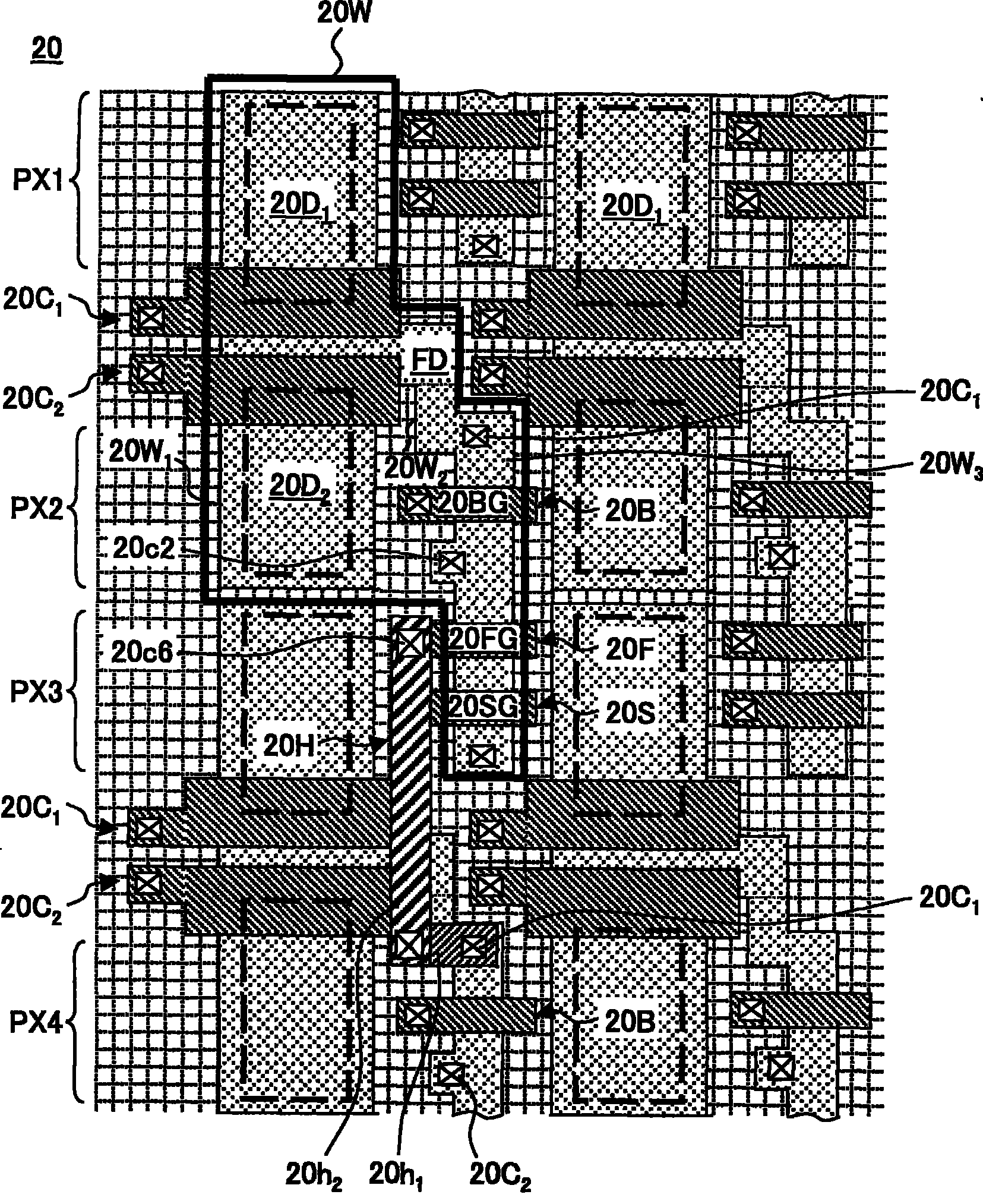 CMOS imaging device