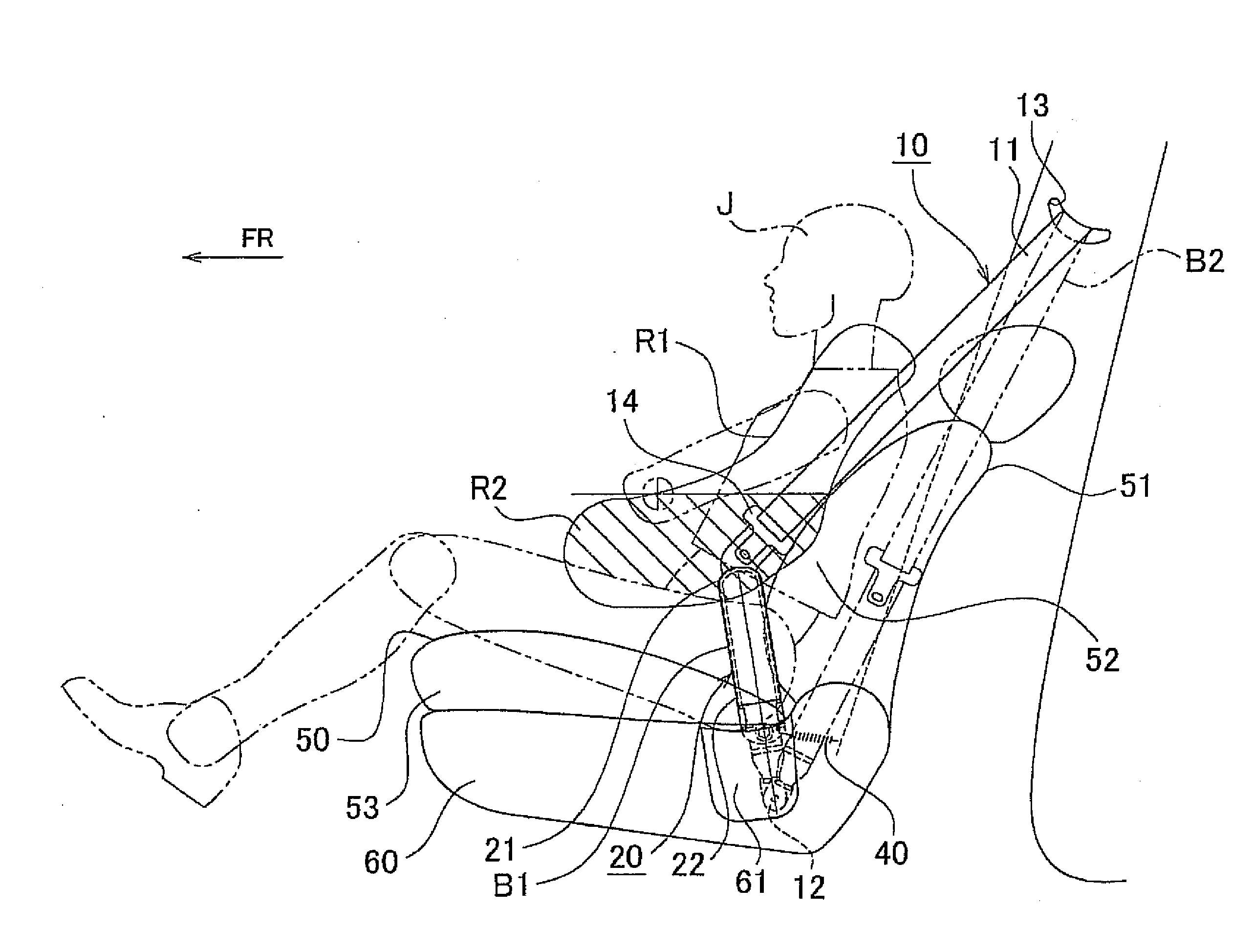 Vehicle seat belt apparatus