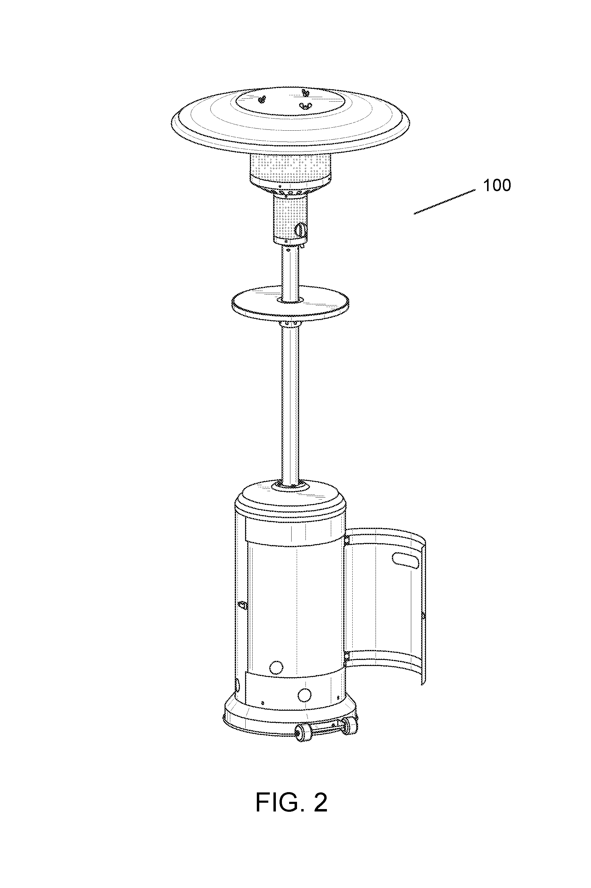 All around radiation heating apparatus