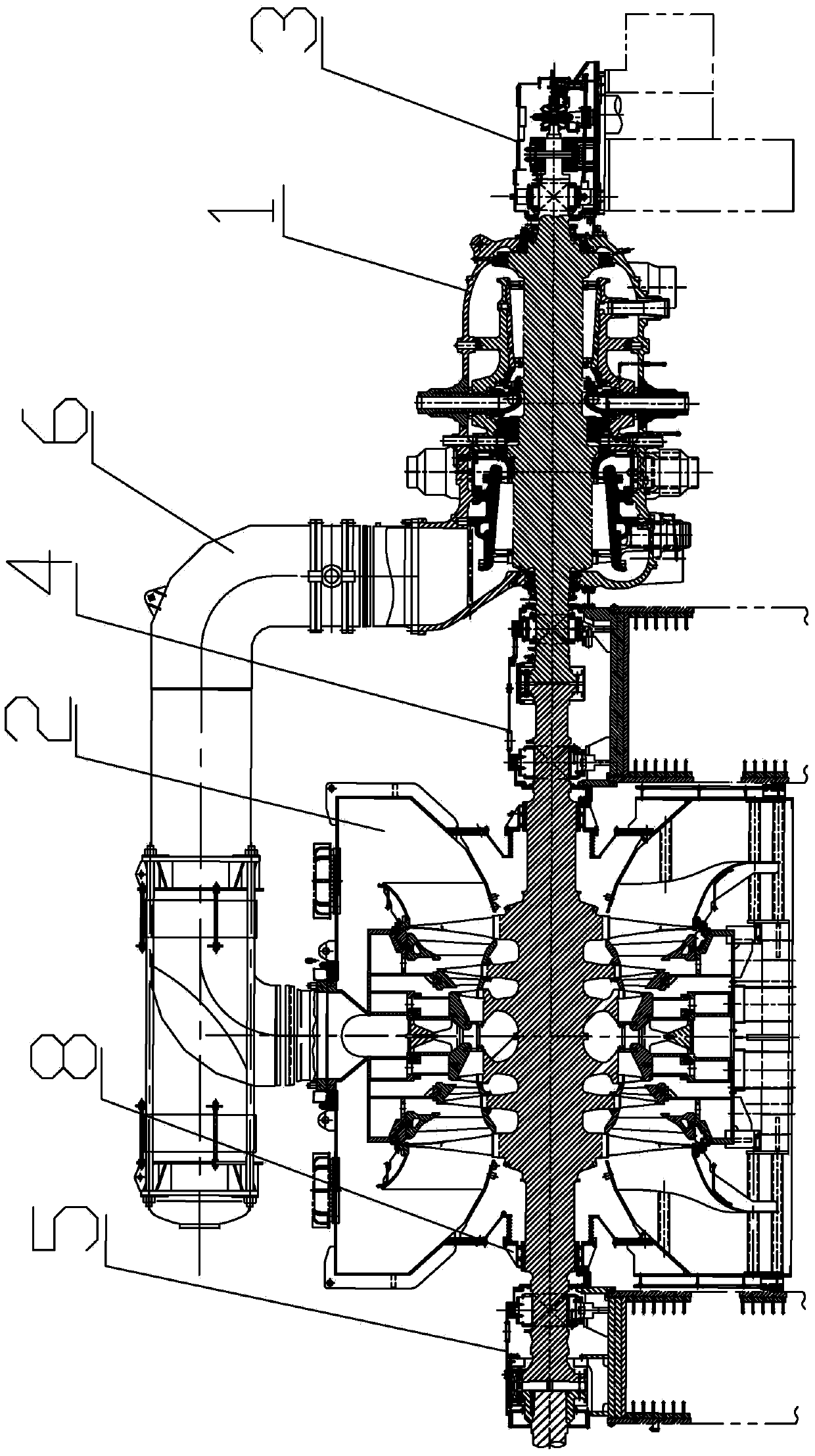 660MW-grade primary intermediate reheat extraction steam turbine unit