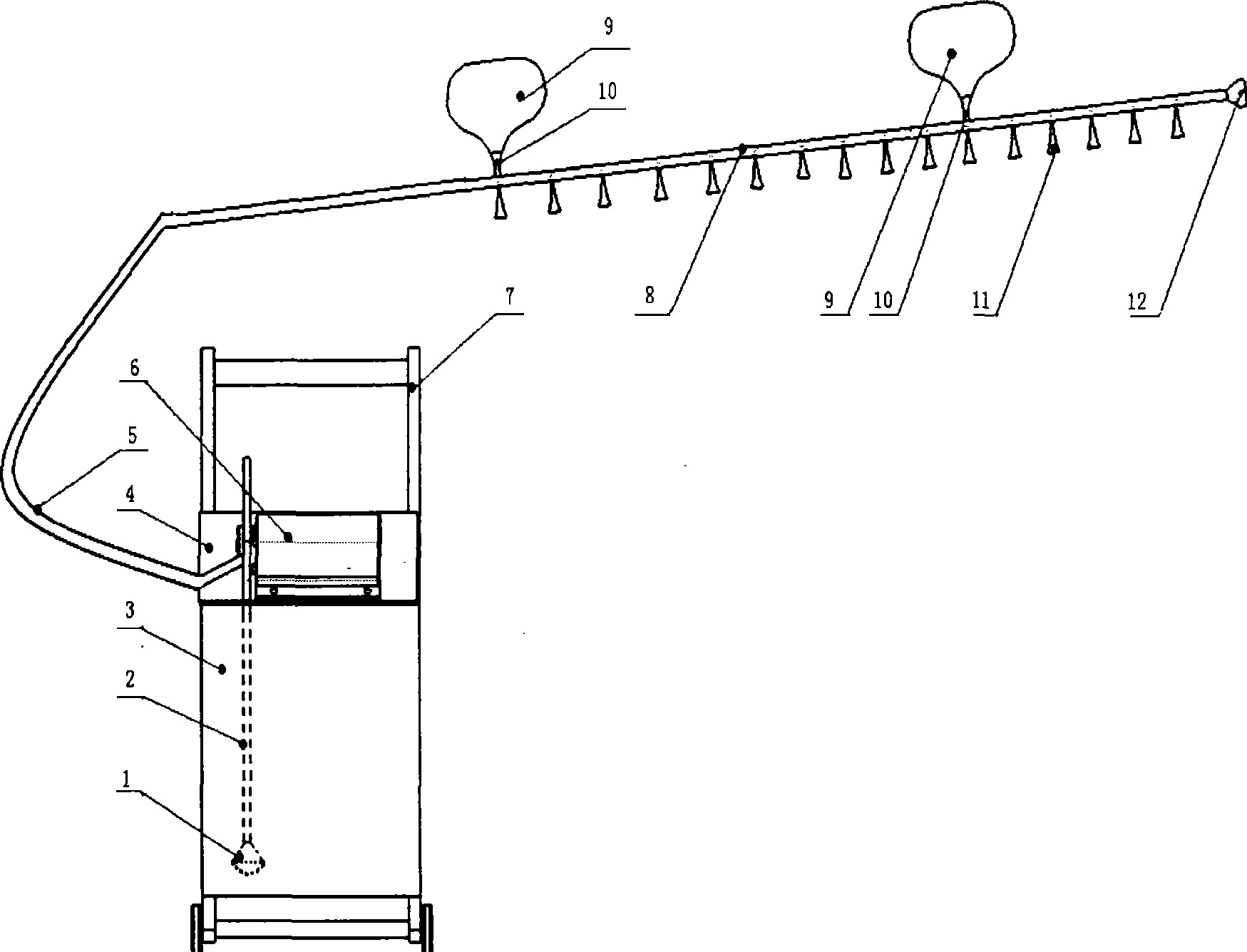 Floating-type pesticide-spraying machine