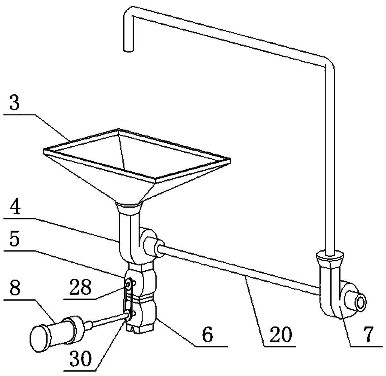 Laser cutting machine turbocharging dust removal and noise reduction device