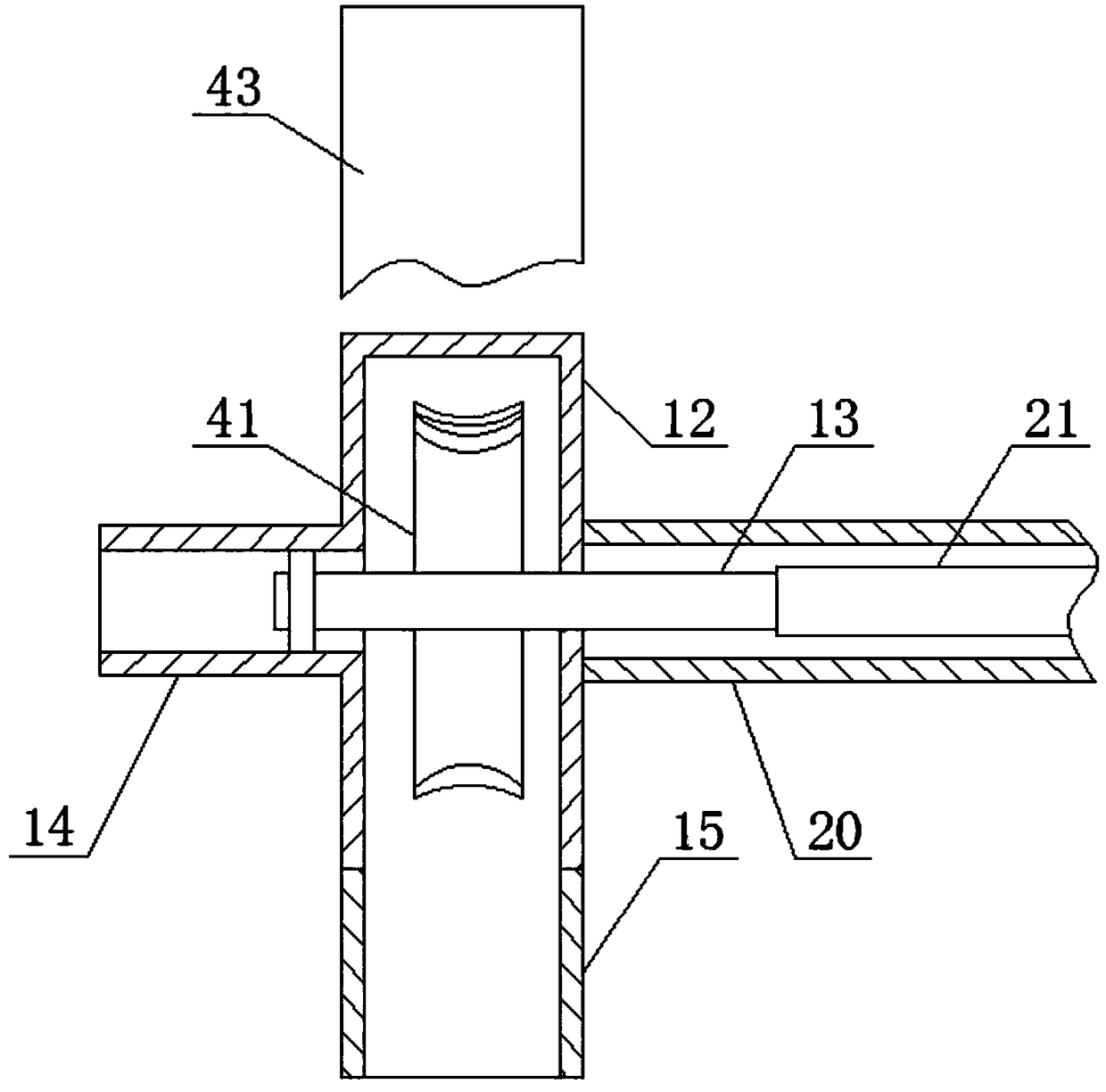 Laser cutting machine turbocharging dust removal and noise reduction device