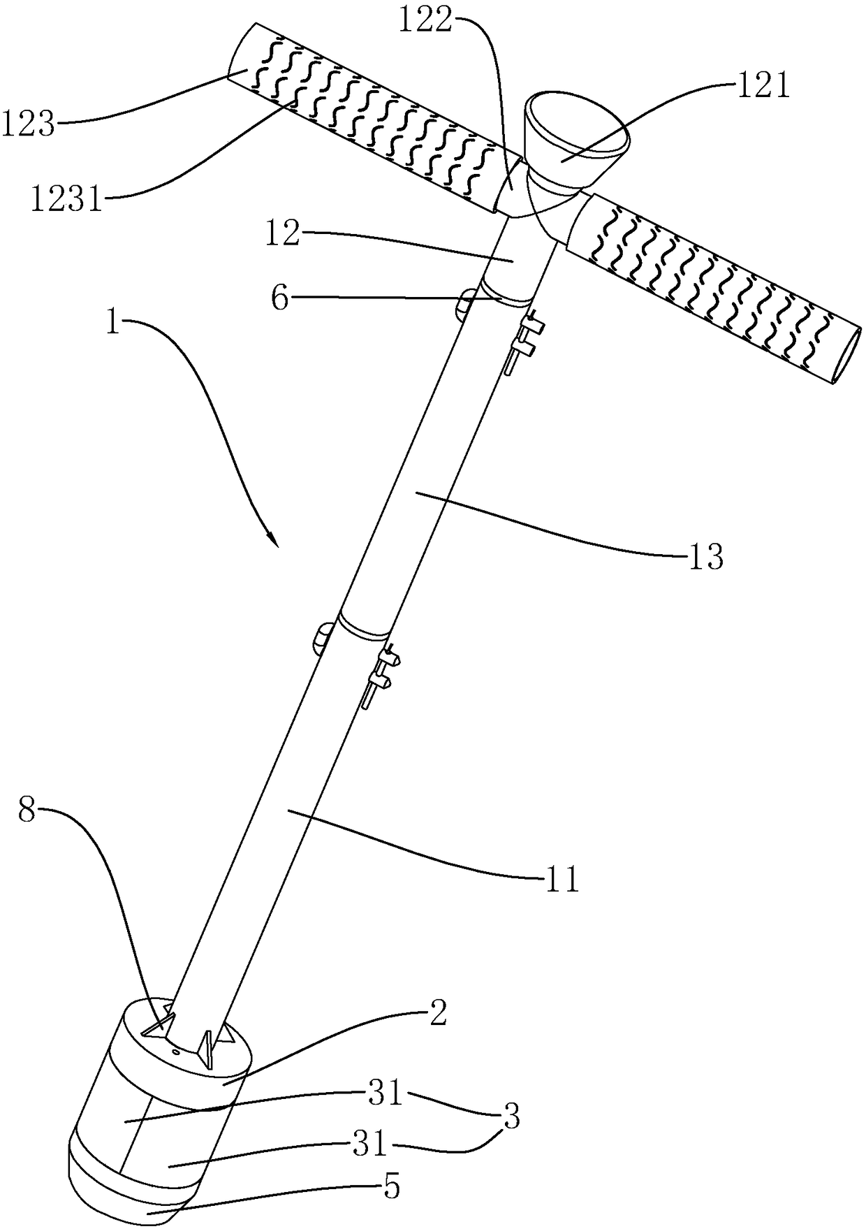 Soil sampler provided with annular cutter