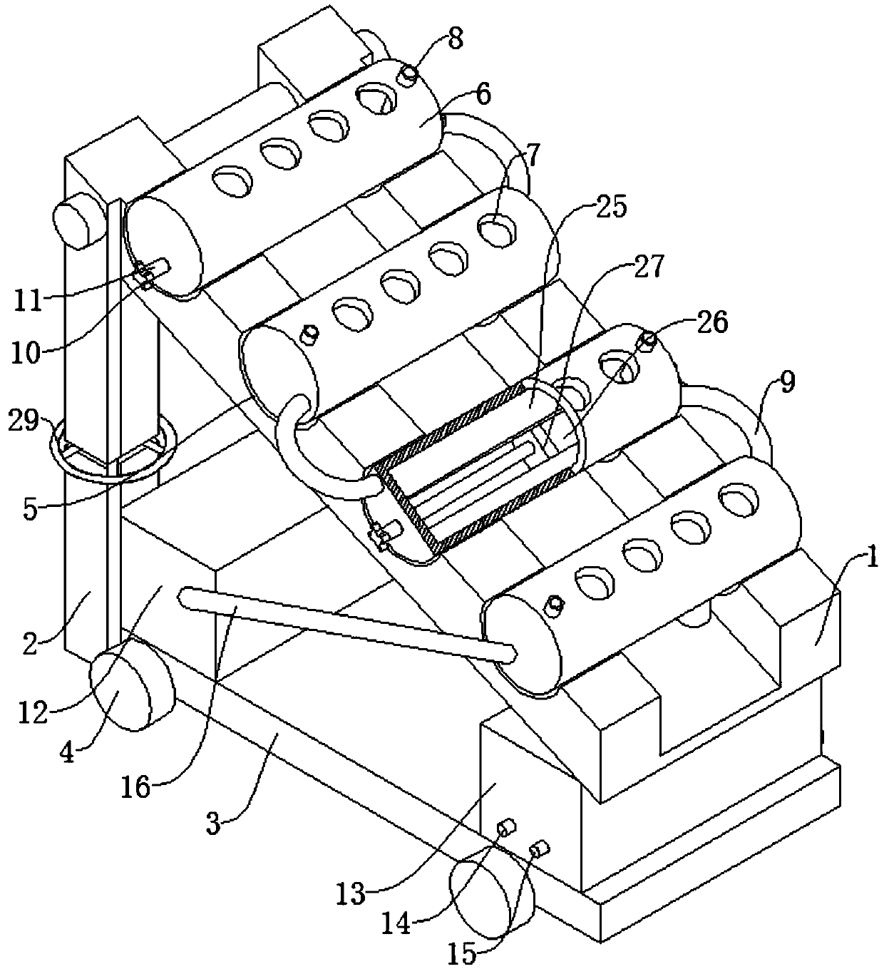 Soilless flower planting device