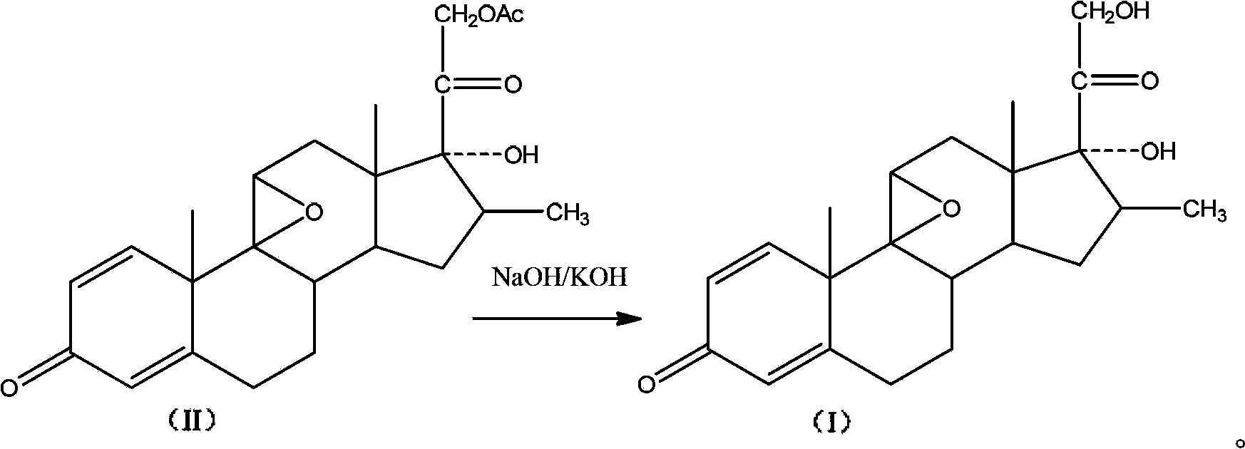 Preparation method of betamethasone intermediate