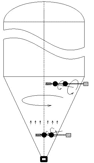 Rod, device and method for detecting dust position