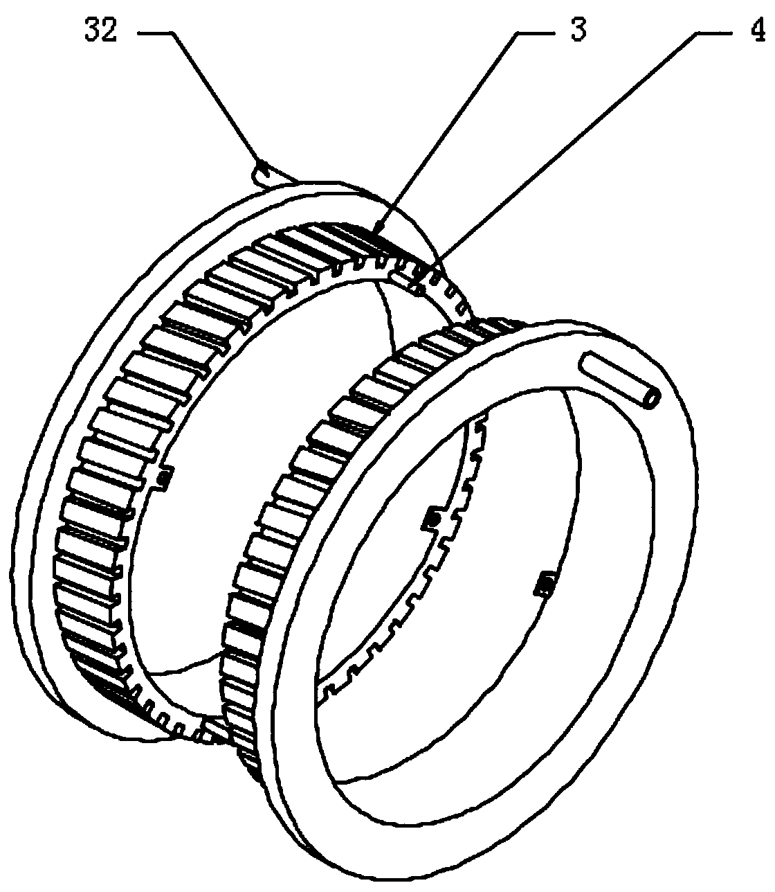 Power coil with built-in cooling structure