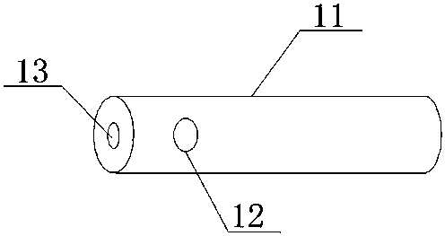 A device containing micro lettering and patterns inside an optical fiber tube