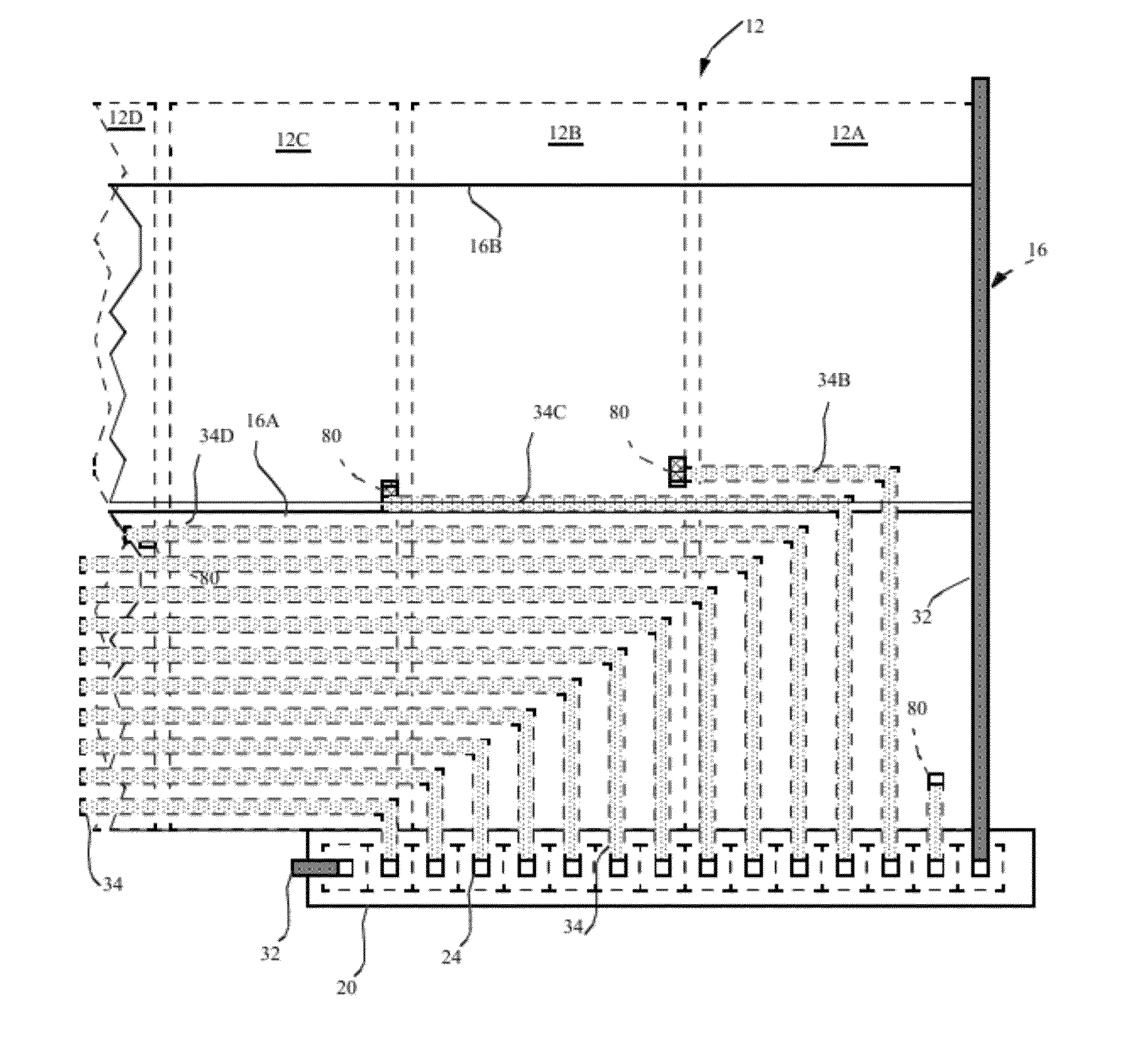 Chiplet display with electrode connectors