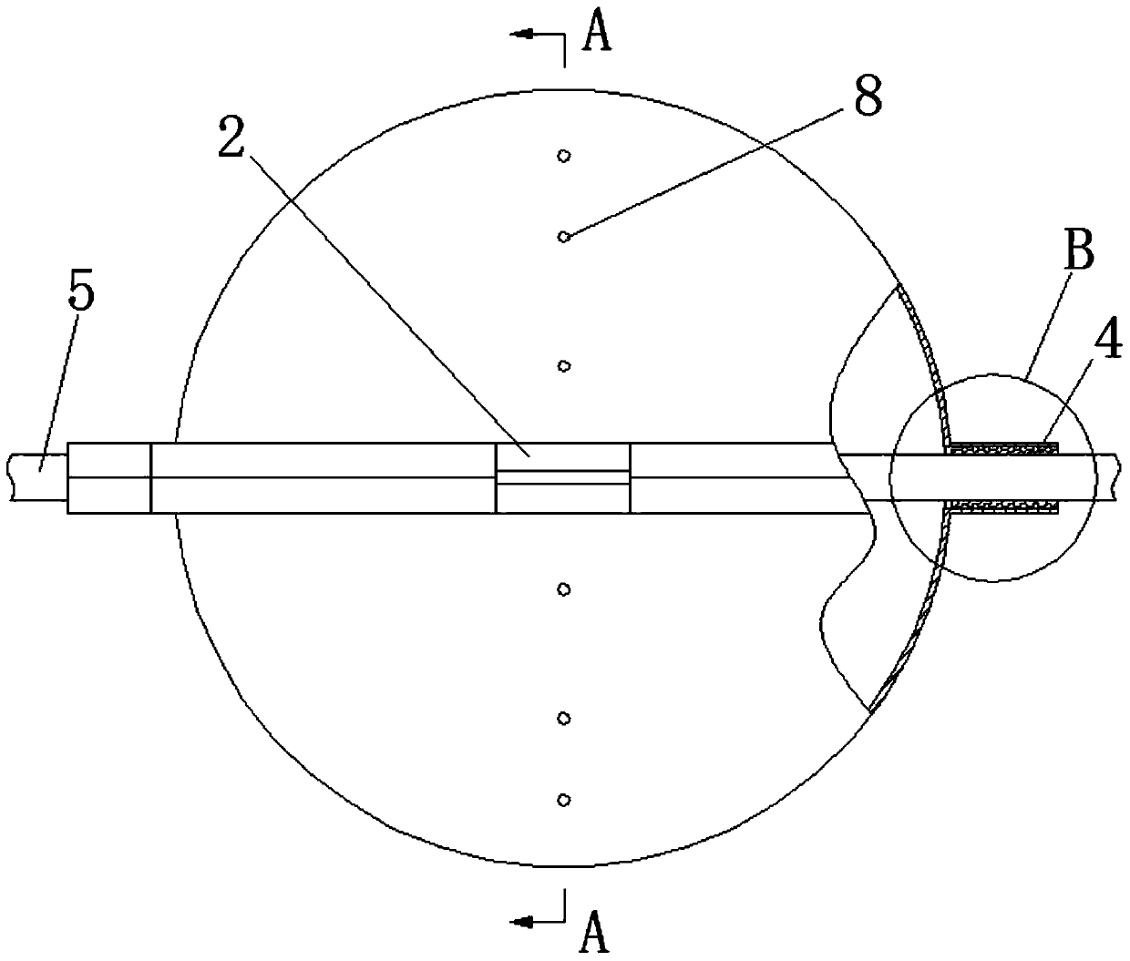 An overhead cable police aircraft and its installation method